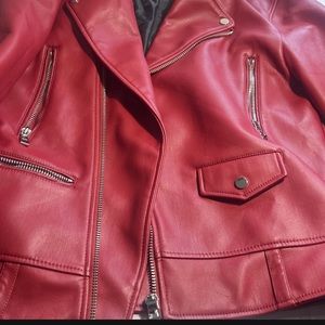 Burgundy Moto jacket